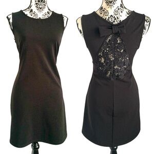 Molly Bracken Mini Dress Lace Bow Detail